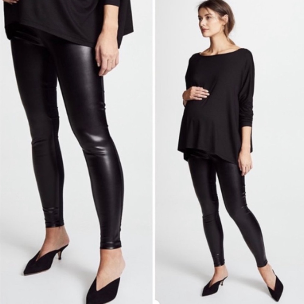 Hatch Night Out Maternity Faux Leather Leggings